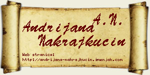 Andrijana Nakrajkućin vizit kartica